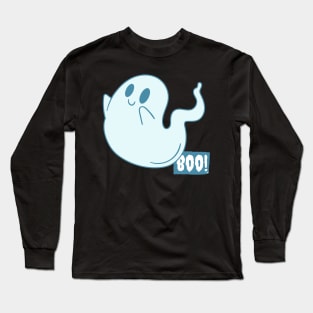 Halloween boooo cute ghost Happy Halloween Long Sleeve T-Shirt